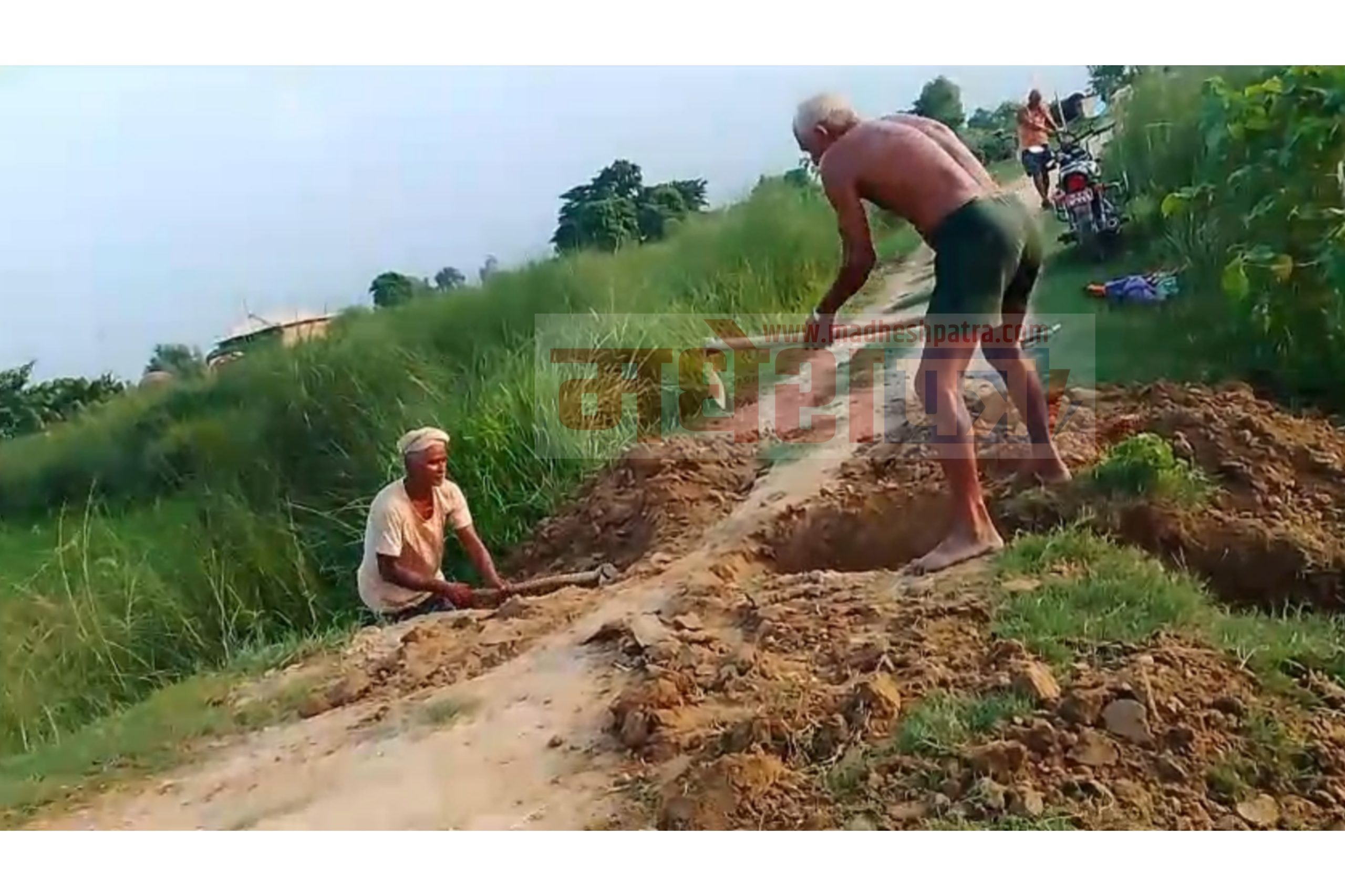 दुई दाइ–भाइको हठले सहिदनगरमा आवतजावत ठप्प, किसान मारमा