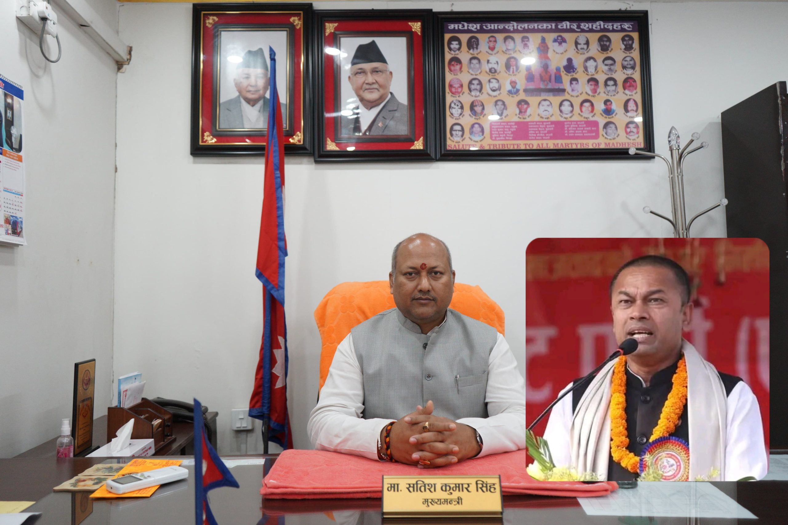 मुख्यमन्त्री सिंह मलेसिया जाँदै , कार्यवाहक मुख्यमन्त्री सरोजलाई दिए