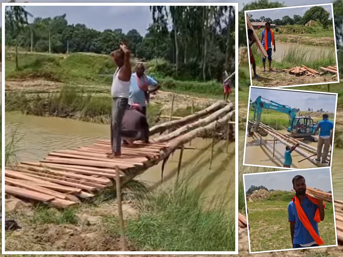 “सबैलाको बलुवा खोलामा वडाध्यक्ष यादवद्वारा श्रमदानमा बनेको काठेपुल सञ्चालन, शुल्क मुक्त”