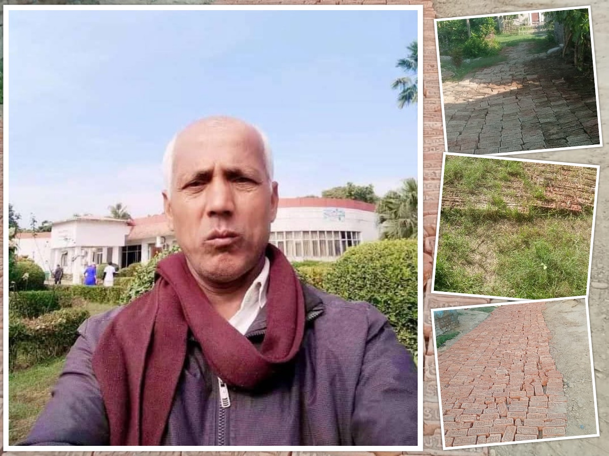 इँटा बिछ्याएर अलपत्र छाडिएको सडक : स्थानीय घाइते, युवाहरूले अख्तियार जाने चेतावनी