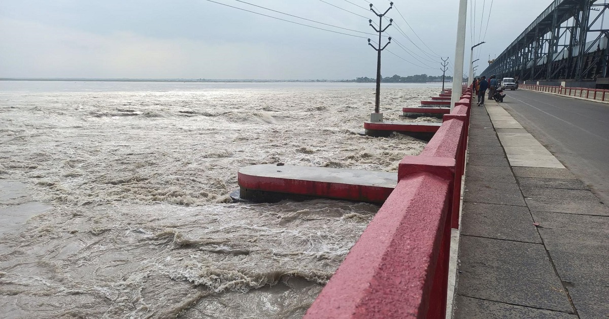 वर्षा रोकिएपछि घट्यो सप्तकोसीमा जल सतह