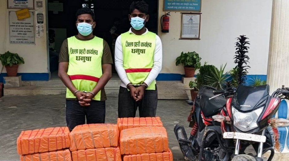 १३७ केजी लागूऔषध गाँजासहित दुई जना नियन्त्रणमा