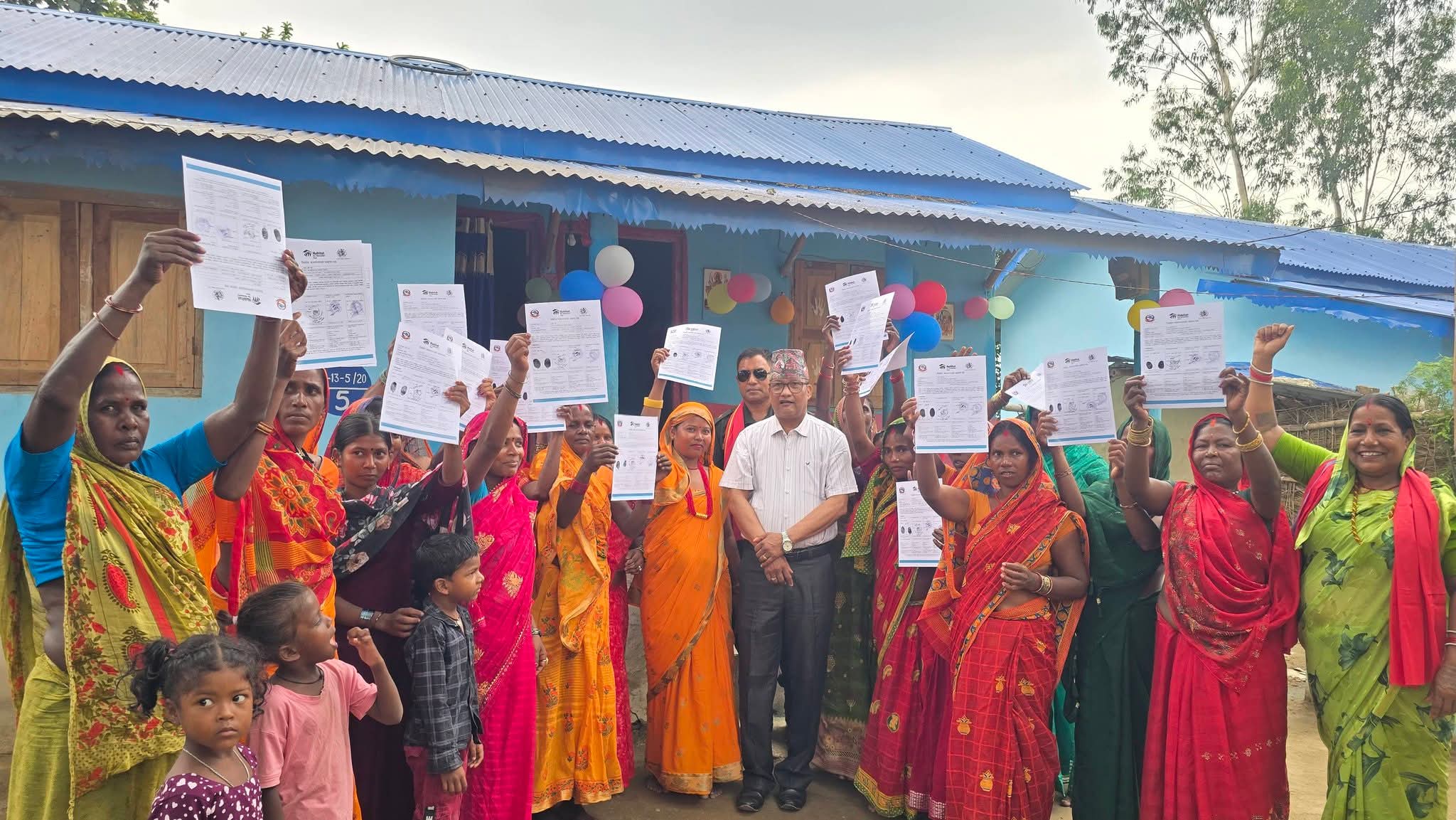 लहानका विपन्न मुसहर परिवारलाई सुरक्षित आवास हस्तान्तरण