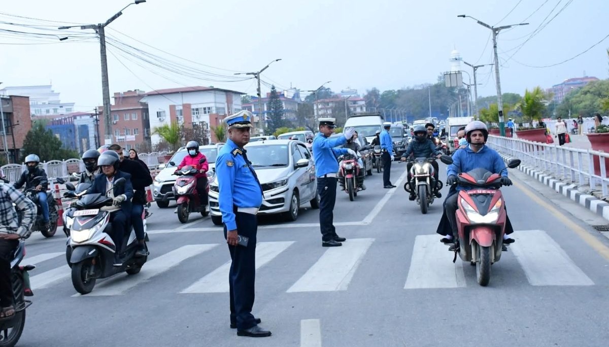 ट्राफिक कारबाहीबाट एकैदिन २६ लाख बढी राजस्व सङ्कलन