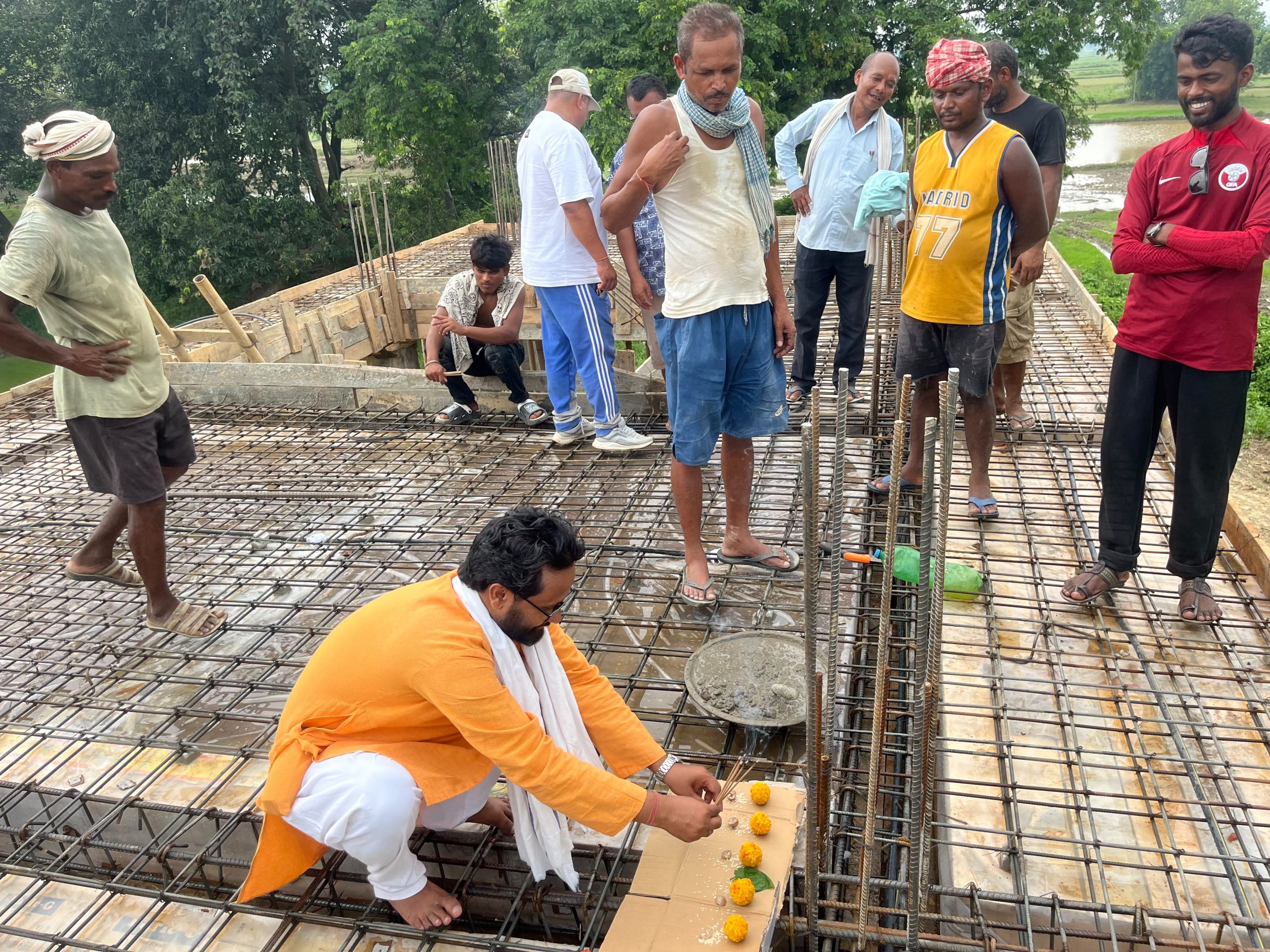 सबैलामा ‘मधेश उद्योग ग्राम’ निर्माण सुरु, नेता बीपी साहद्वारा शिलान्यास