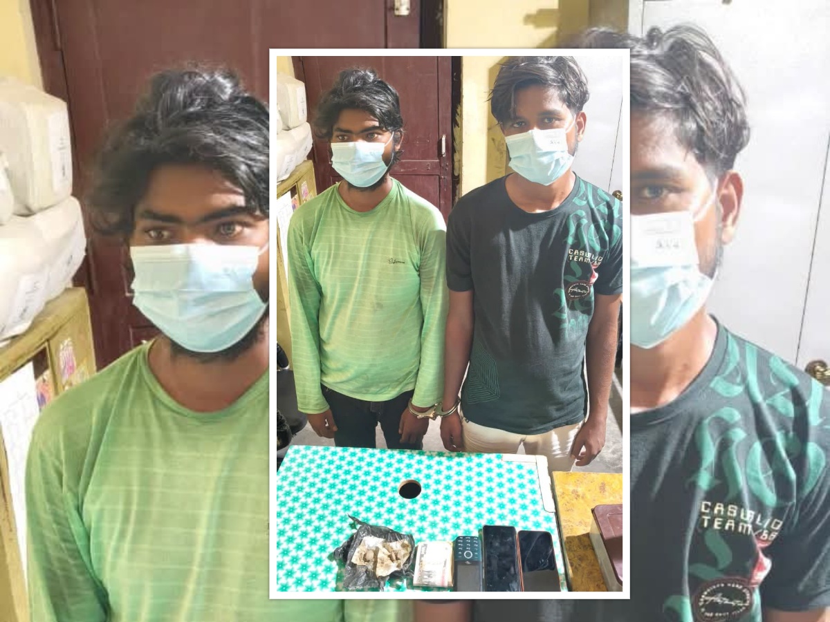 धनुषामा ९.४२ ग्राम खैरो हेरोइनसहित दुई जना पक्राउ