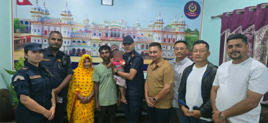 धनुषामा अपहरित १५ महिने बालक ११ दिनपछि सकुशल उद्धार, एक महिला पक्राउ